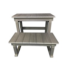 Hot Tub Steps - 2 Tier - Grey