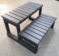 Grey 2 Tier Hot tub Step